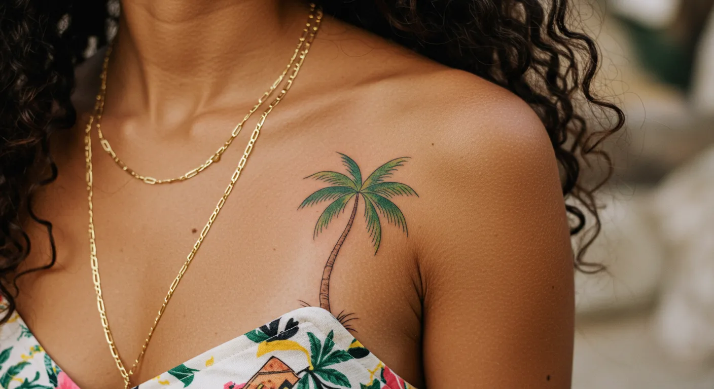 10 Palm Tree Tattoos for Women Who Love Adventure & Travel – Featured Image